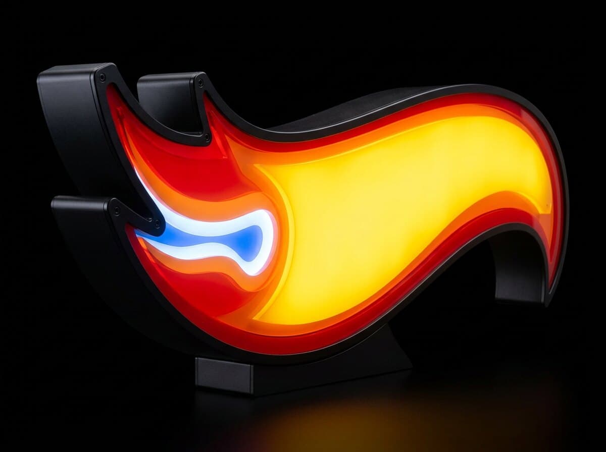 Hot Wheels Alev Işıklı Kutu, açılı görünüm