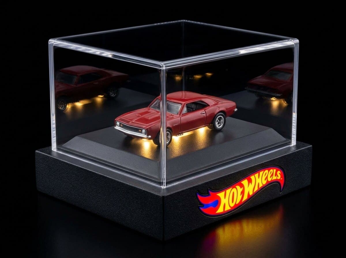 Hot Wheels Solo Display Case, açılı görünüm