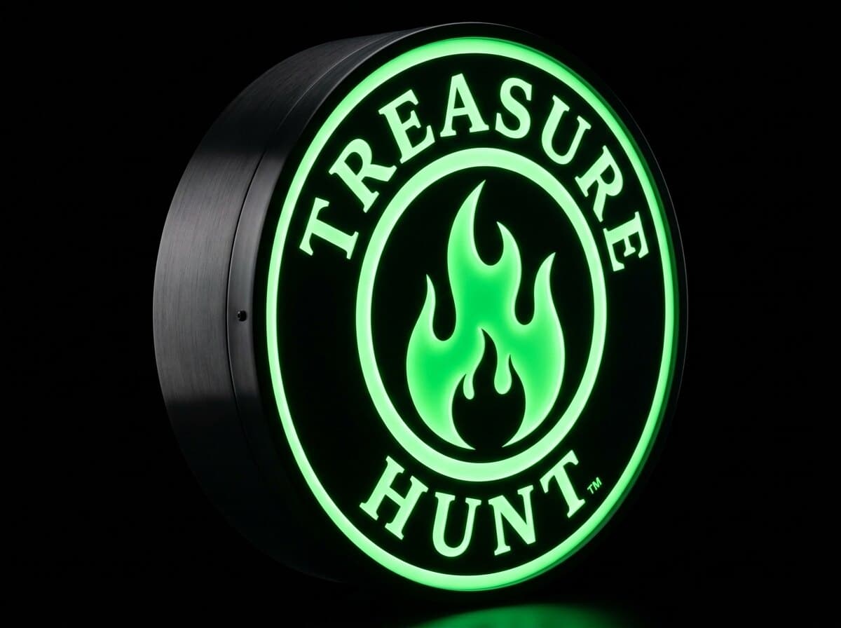 Hot Wheels Treasure Hunt Işıklı Kutu, açılı görünüm