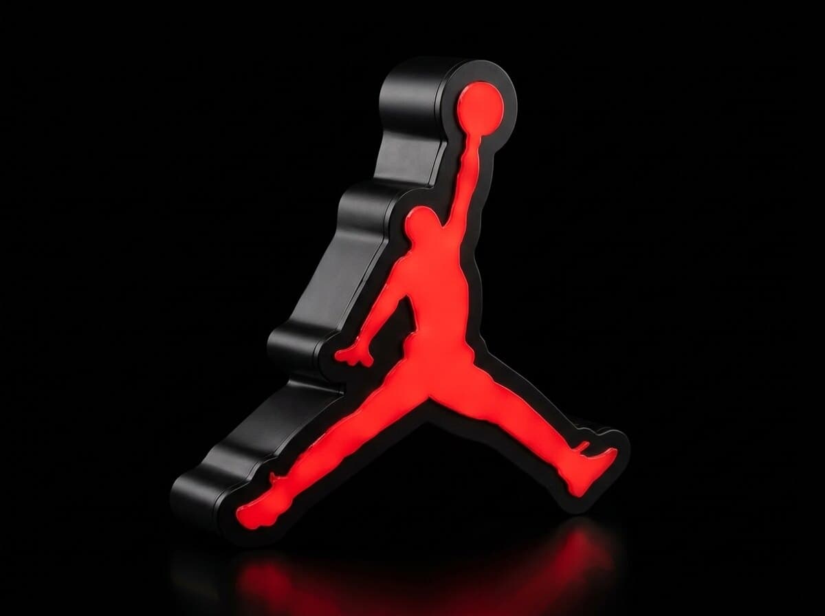 Jumpman Işıklı Kutu, açılı görünüm