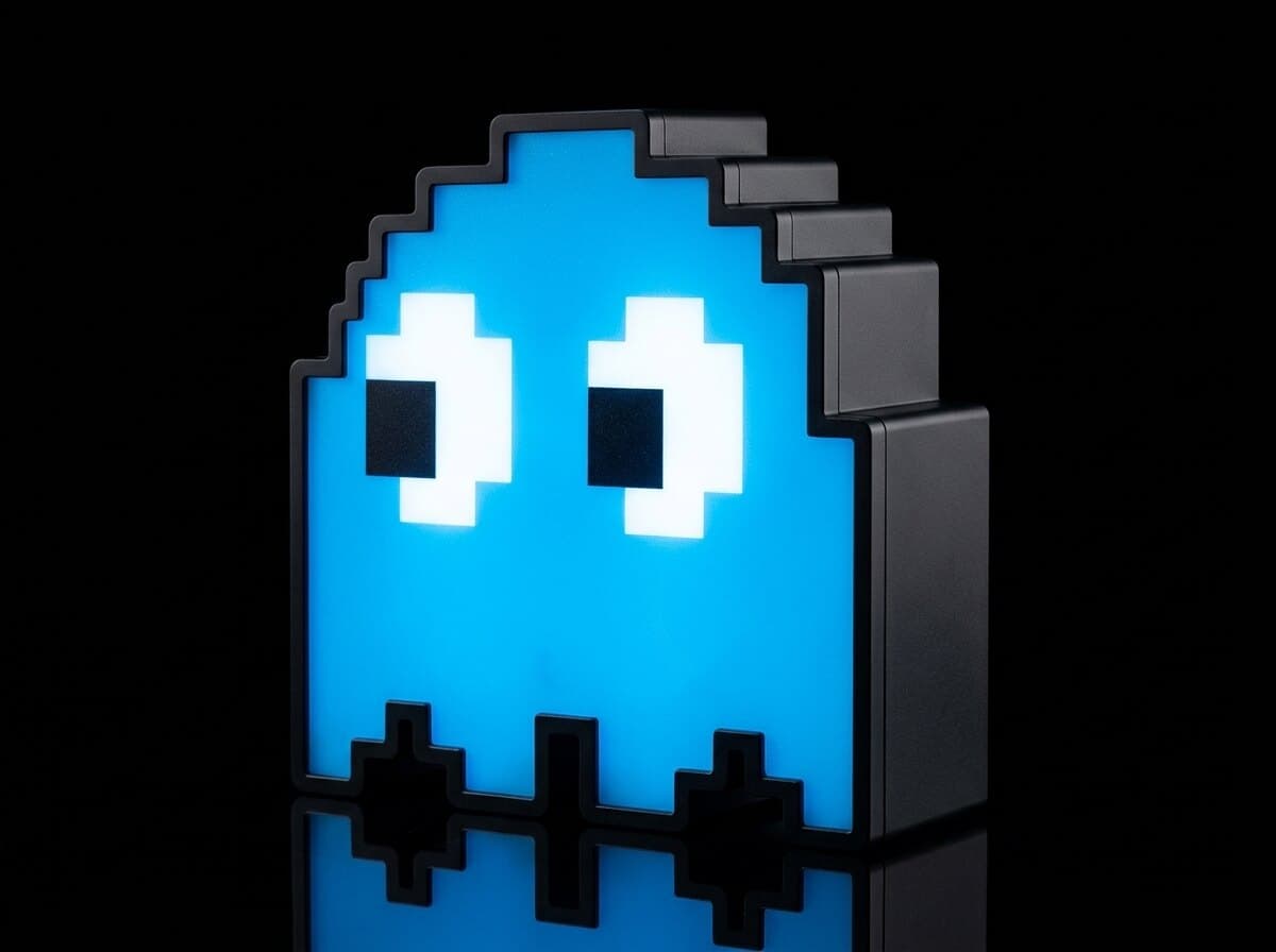 Pac-Man Hayalet Işıklı Kutu, açılı görünüm