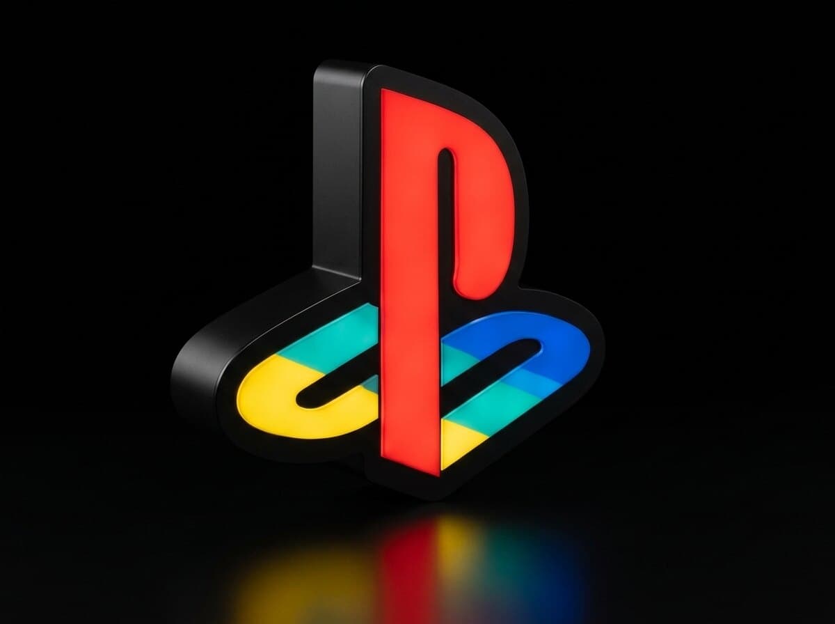 PlayStation Retro Işıklı Kutu, açılı görünüm