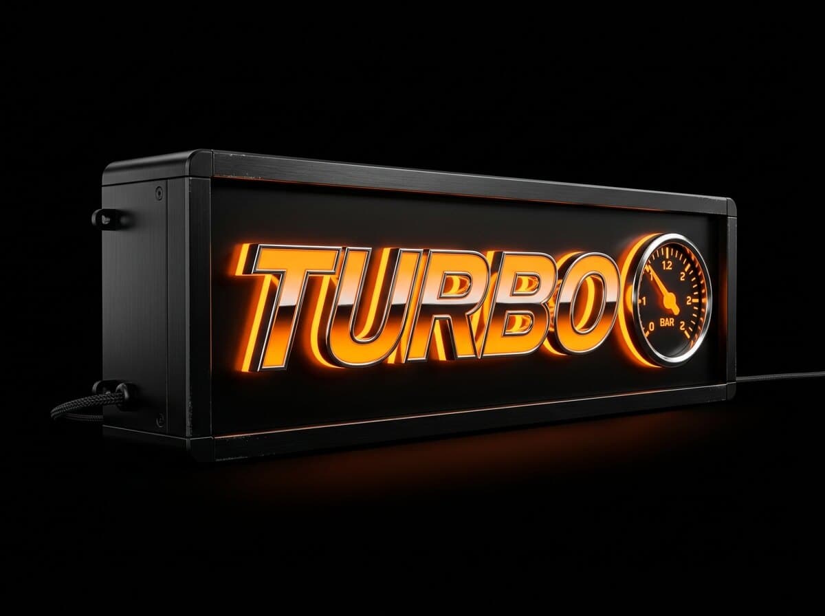 TURBO Işıklı Kutu, açılı görünüm